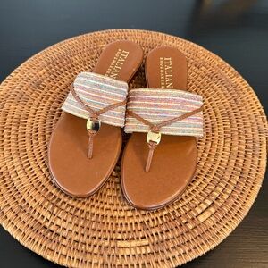 Italian Shoemakers Multicolor Strap Sandals